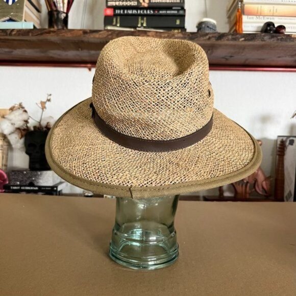 Pendleton Straw Rye Woven Fedora Sun Wide Brin Hat main image 6